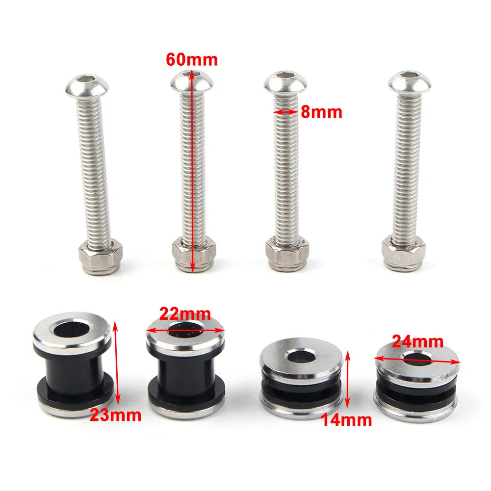 Docking kit voor sissy bar of bagagerek Harley Davidson Sportster XL883 XL1200