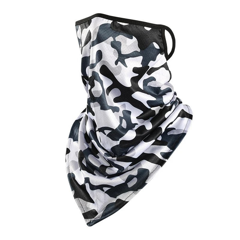 Gezichtsdoek masker anti vliegen vuil mond- en nekbeschermer bandana met oorhaken.