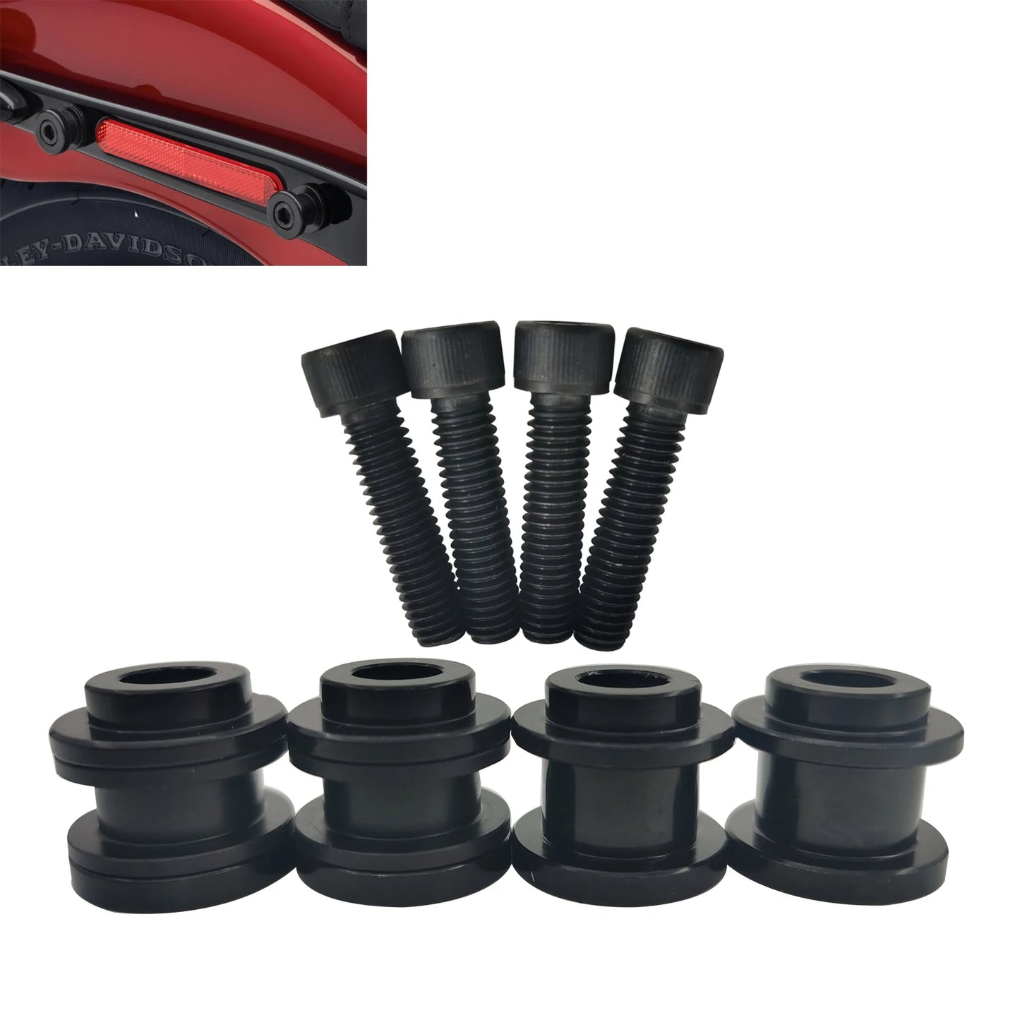 Docking kit voor sissy bar of bagagerek Harley Davidson Softail Slim Low Rider