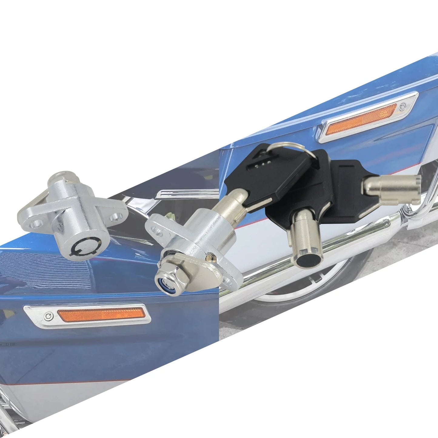 Nieuwe sloten set koffers touring bagger