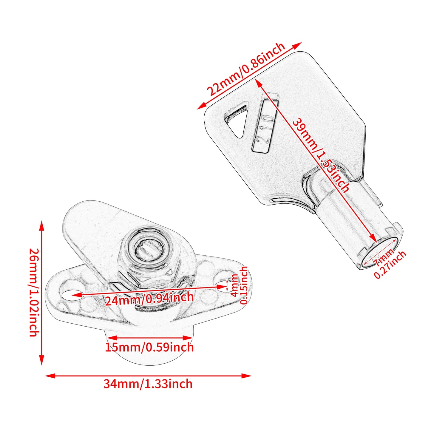 Nieuwe sloten set koffers touring bagger