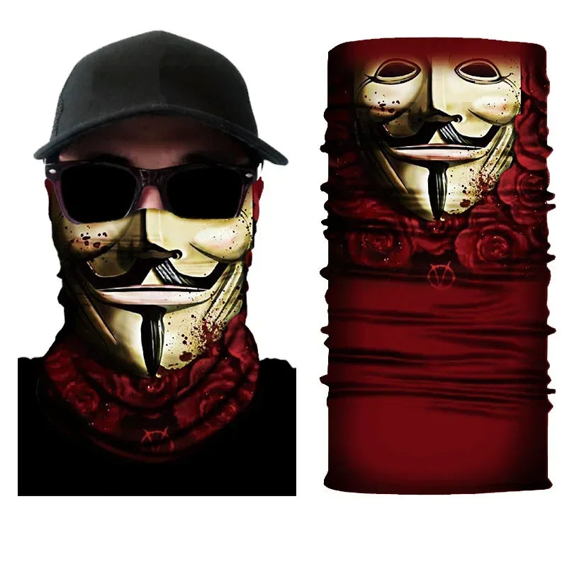 Gezichtsdoek masker anti vliegen vuil mond- en nekbeschermer bandana.