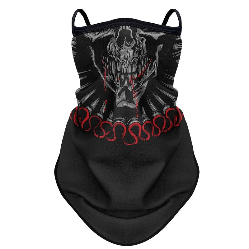 Gezichtsdoek masker anti vliegen vuil mond- en nekbeschermer bandana met oorhaken.