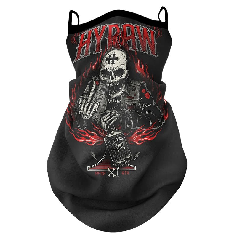 Gezichtsdoek masker anti vliegen vuil mond- en nekbeschermer bandana met oorhaken.